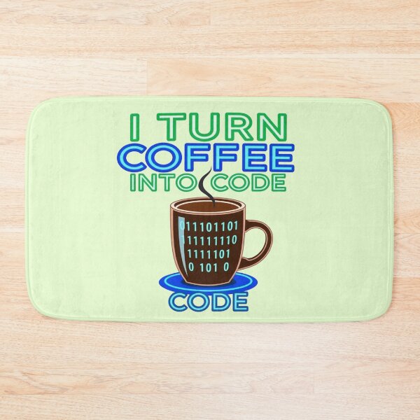 Item preview, I Turn Coffee Into Code Funny Programmer Graphic Art designed and sold by Fine-Arts-Lab.