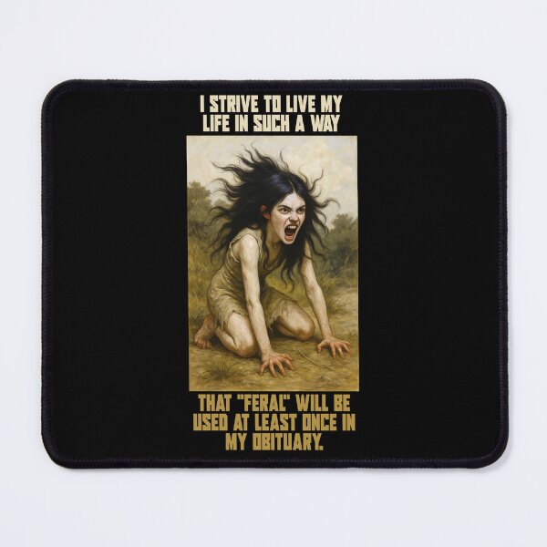 Item preview, Feral and Free - Wild Girl Living Life on Her Own Terms designed and sold by abby-thorns.