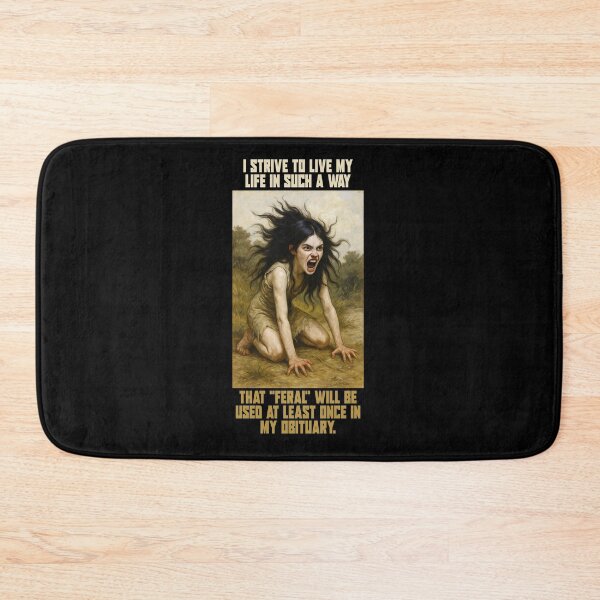 Item preview, Feral and Free - Wild Girl Living Life on Her Own Terms designed and sold by abby-thorns.