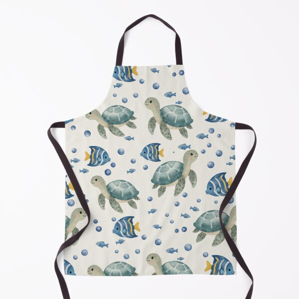 Item preview, Sea Turtle Ocean Seamless Pattern designed and sold by SheHood.