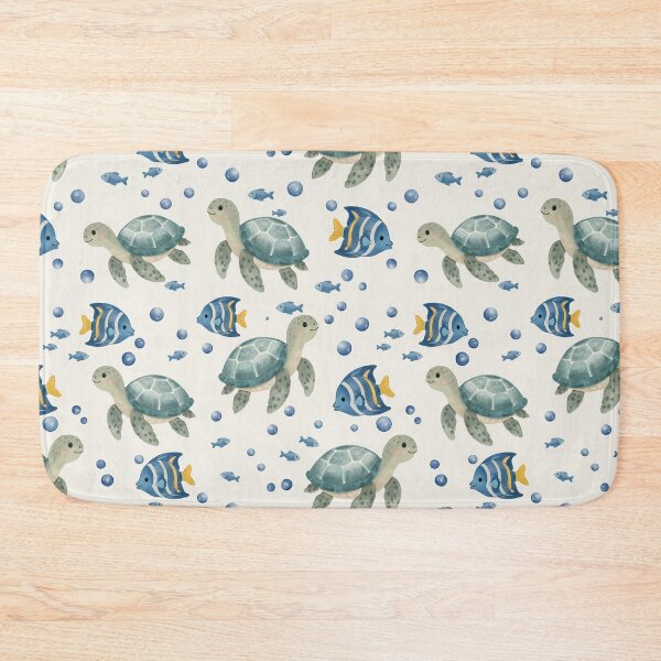 Item preview, Sea Turtle Ocean Seamless Pattern designed and sold by SheHood.