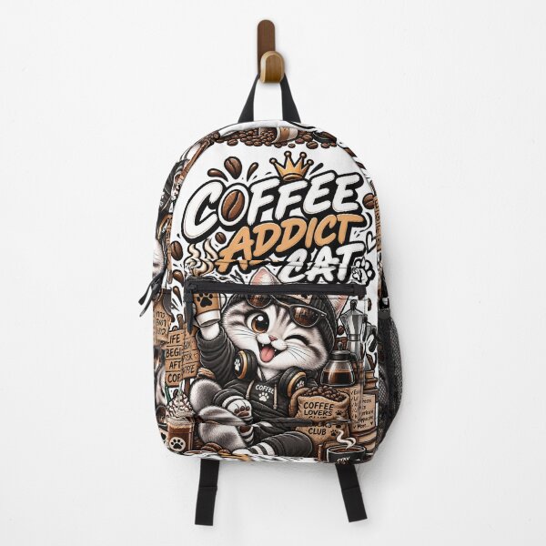 Item preview, Coffee Addict Cat designed and sold by Meow Story .
