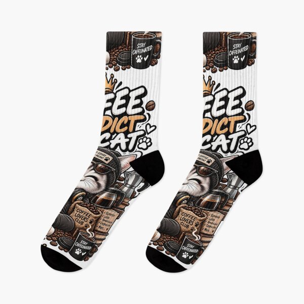 Item preview, Coffee Addict Cat  designed and sold by Meow Story .