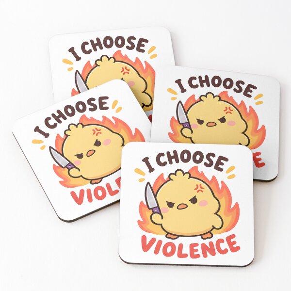 Item preview, I Choose Violence Duck - Angry Fire Reaction2 designed and sold by Duck lovers.