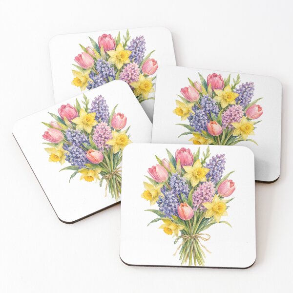 Item preview, Lovely Bouquet of Spring Flowers. designed and sold by Artful Soul.