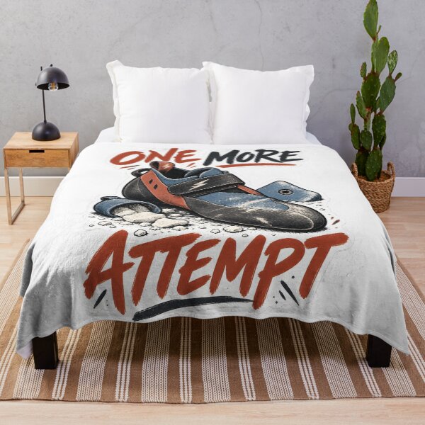 Item preview, One More Attempt Funny Bouldering Climbing T-Shirt designed and sold by Naviora.