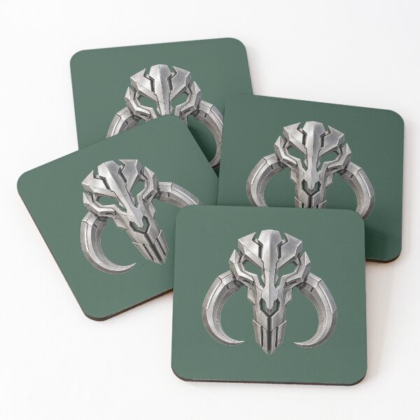 Item preview, Boba Fett Mythosaur – Metallic #BountyHunter Skull  designed and sold by Rogue507.