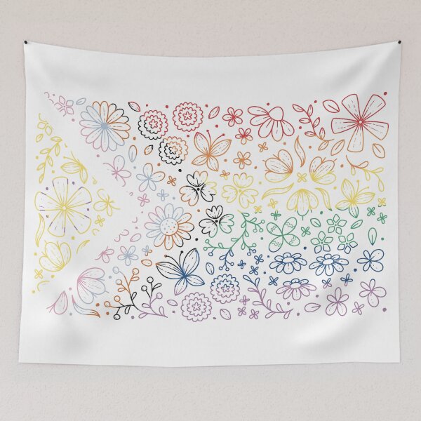 Item preview, Floral Pride Flag designed and sold by winterpumpkin.