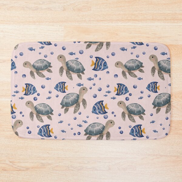 Item preview, Sea Turtle Ocean Seamless Pattern designed and sold by SheHood.