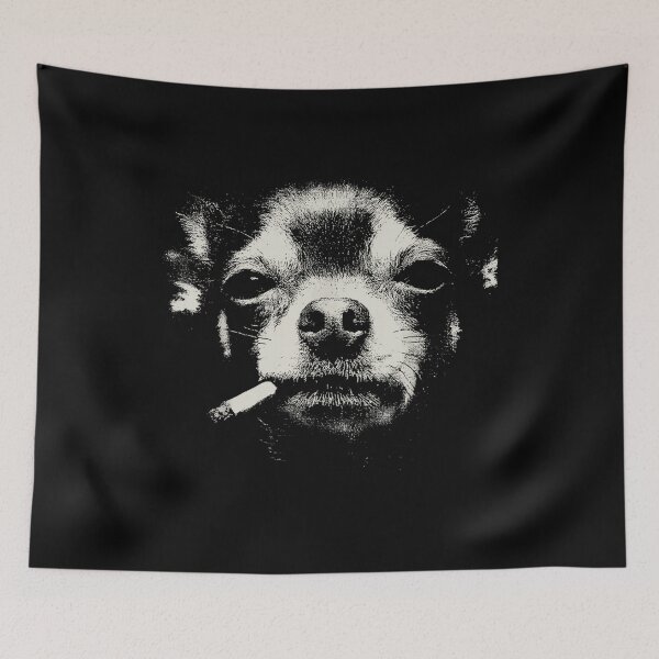 Item preview, Dog Smoking Cigarette Funny Chihuahua Meme  designed and sold by EricCotanori.