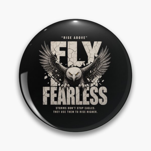 Item preview, Fly Fearless Rise Above Eagle Motivational Design designed and sold by MOCH- ART.