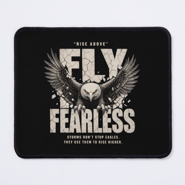 Item preview, Fly Fearless Rise Above Eagle Motivational Design designed and sold by MOCH- ART.