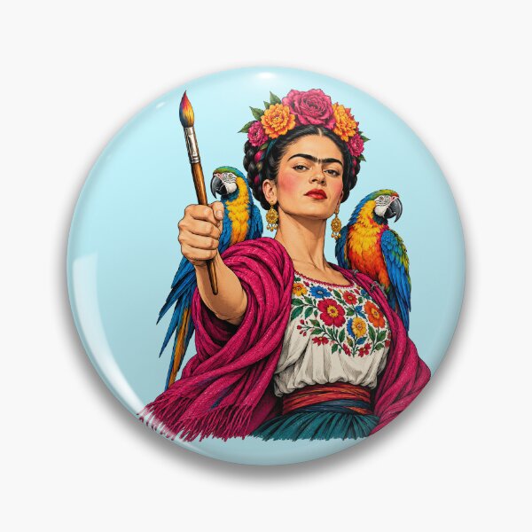 Artikelvorschau, Frida Kahlo, Malerin: Papageien mit Sonnenblumen entworfen und verkauft von TeeARTHY.