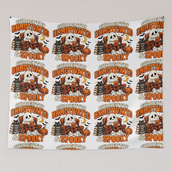 Item preview, Halloween currently unmotivated  Ghost , Spooky,  lazy, Cozy designed and sold by Afnan Store.