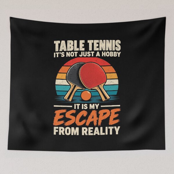 Aperçu de l'œuvre Tennis de table, ping-pong, jeu vintage rétro pour les amateurs de jeux rétro créée et vendue par tmerchtrends.