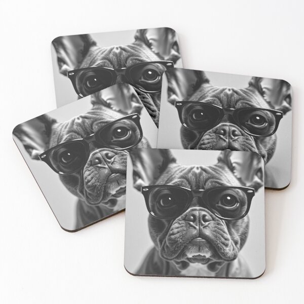 Item preview, Cool B&W Brindle French Bulldog in Sunglasses designed and sold by VFXguy.
