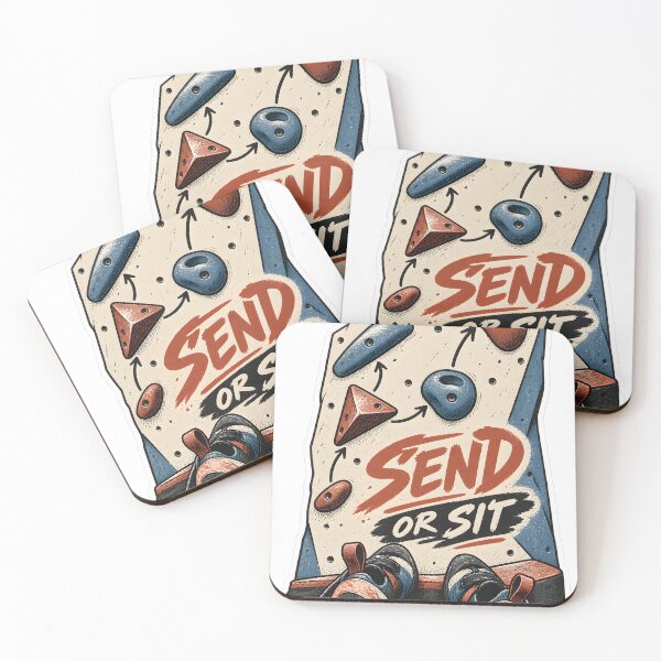 Item preview, Send Or Sit Funny Bouldering Climbing T-Shirt designed and sold by Naviora.