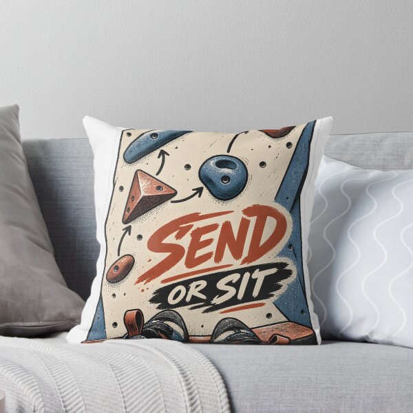 Item preview, Send Or Sit Funny Bouldering Climbing T-Shirt designed and sold by Naviora.