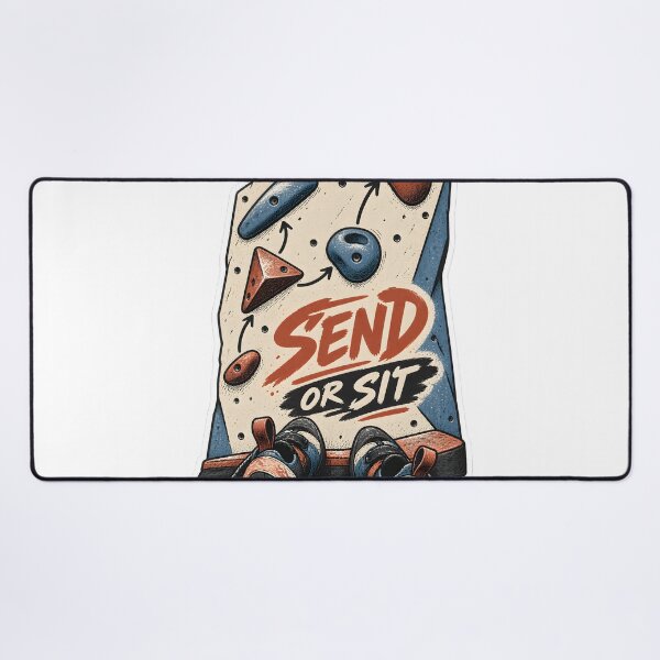 Item preview, Send Or Sit Funny Bouldering Climbing T-Shirt designed and sold by Naviora.