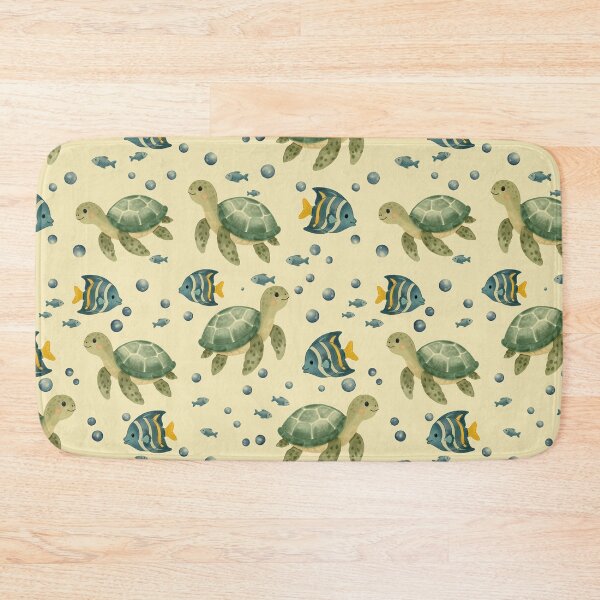 Item preview, Sea Turtle Ocean Seamless Pattern designed and sold by SheHood.