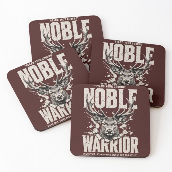 Item preview, Noble Warrior Stand Your Ground Stag Motivational Design  designed and sold by MOCH- ART.