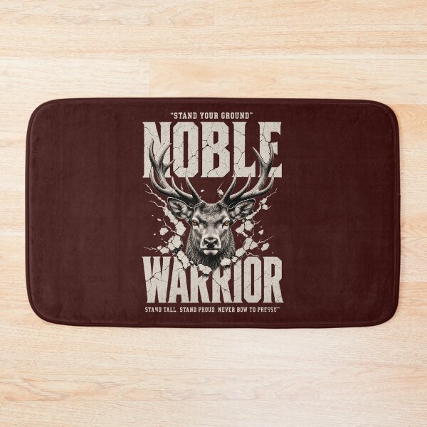 Item preview, Noble Warrior Stand Your Ground Stag Motivational Design  designed and sold by MOCH- ART.