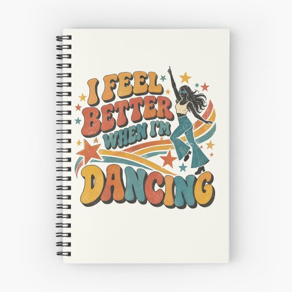 Item preview, Dance Lover T Shirt: I Feel Better When I'm Dancing Retro Graphic Tee designed and sold by Thoughts into Threads.