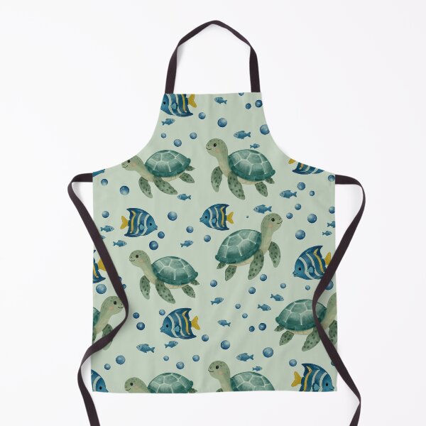 Item preview, Sea Turtle Ocean Seamless Pattern designed and sold by SheHood.