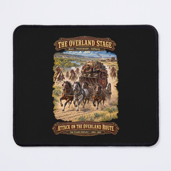 Item preview, Overland Stage - Indian Attack on the Trail - 3D - Enhanced designed and sold by Military Insignia Products.