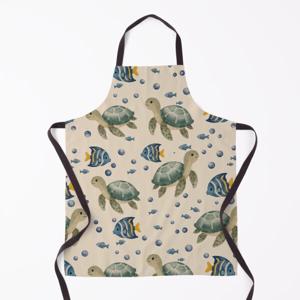 Item preview, Sea Turtle Ocean Seamless Pattern designed and sold by SheHood.
