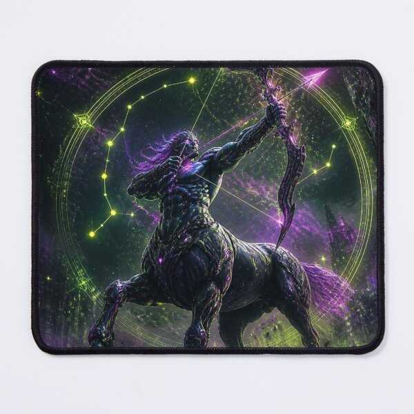 Item preview, Cyberpunk Sagittarius Zodiac - Futuristic Mechanical Centaur designed and sold by LazyDayzCo.