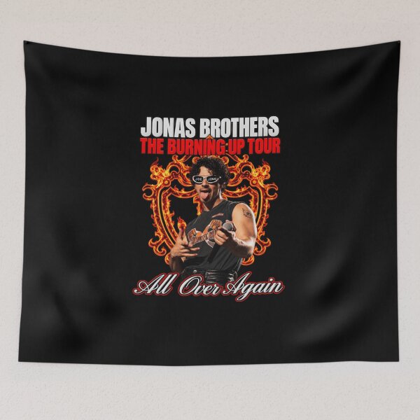 Artikelvorschau, Jonas Brothers Burning Up Tour All Over Again Band entworfen und verkauft von NiremmeeArt.
