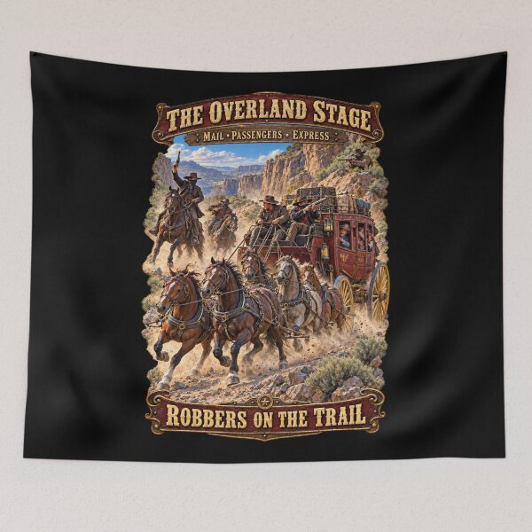 Item preview, Overland Stage - Robbers on the Trail - 3D - Enhanced designed and sold by Military Insignia Products.