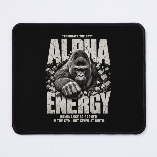 Item preview, Alpha Energy Dominate The Day Gorilla Gym Design designed and sold by MOCH- ART.