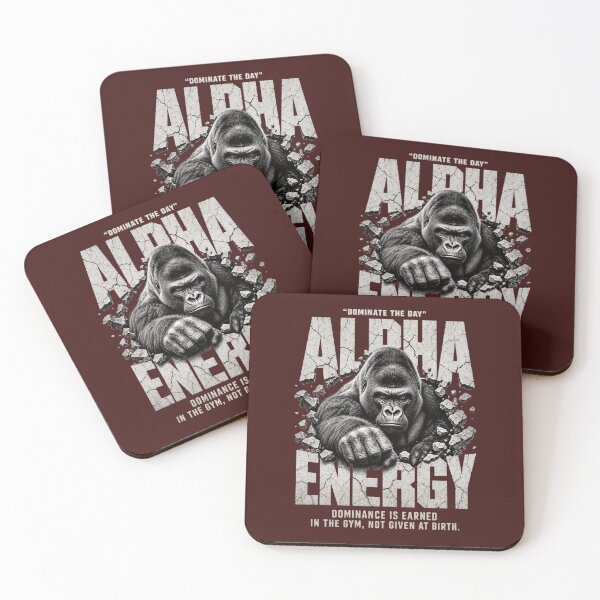 Item preview, Alpha Energy Dominate The Day Gorilla Gym Design  designed and sold by MOCH- ART.