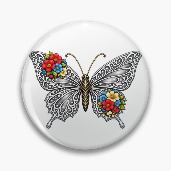 Item preview, Flowering Butterflies – Elegant and Feminine Floral Design designed and sold by POP FACTORY.