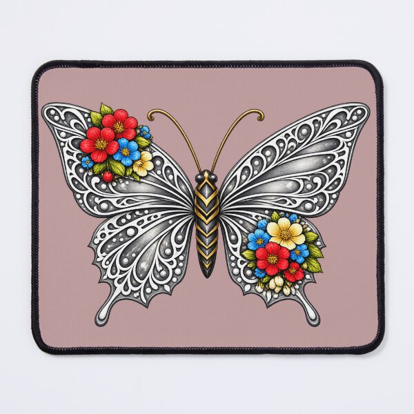 Item preview, Flowering Butterflies – Elegant and Feminine Floral Design designed and sold by POP FACTORY.