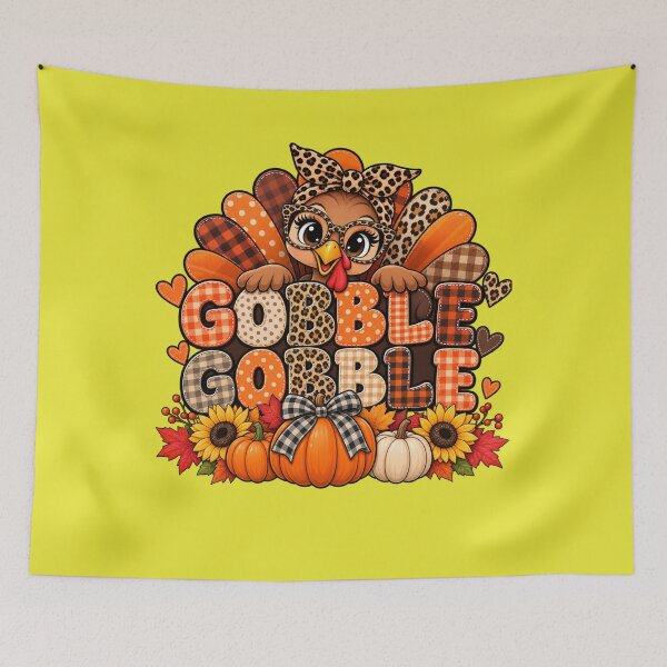 Item preview, Gobble Gobble Thanksgiving Shirt | Cute Turkey Fall Tee designed and sold by Wiamprint.