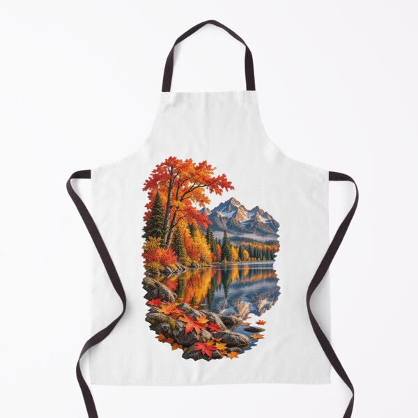 Item preview, Autumn Lake Reflection Mountain Fall Landscape designed and sold by RockitBaby.