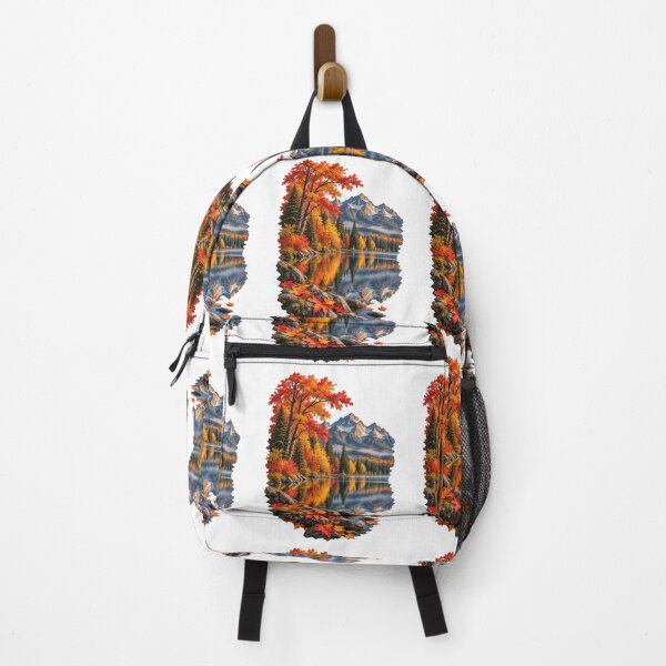 Item preview, Autumn Lake Reflection Mountain Fall Landscape designed and sold by RockitBaby.