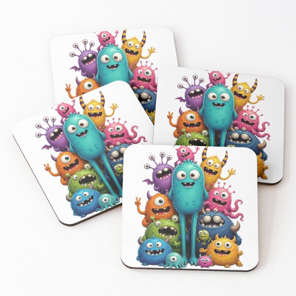 Item preview, ArtColorfulCuteMonsterSquad designed and sold by Artrendzs.