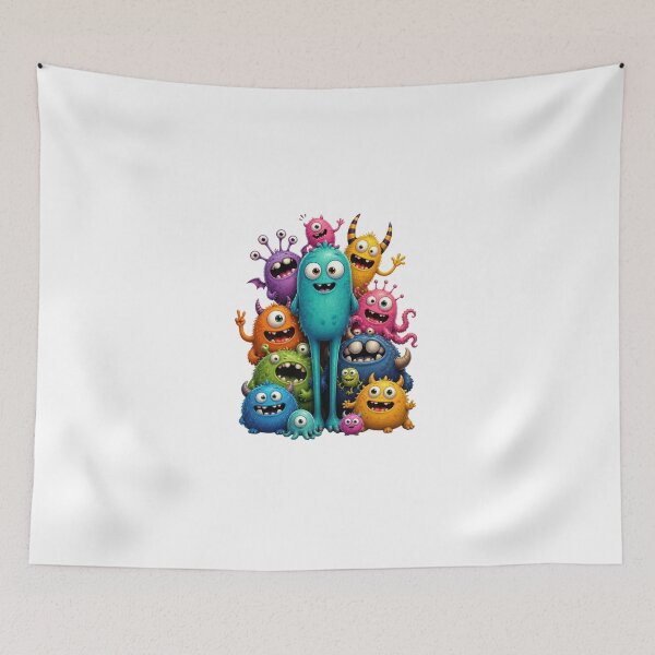 Item preview, ArtColorfulCuteMonsterSquad designed and sold by Artrendzs.