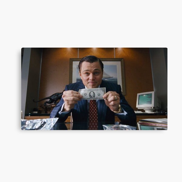 Der Wolf der Wall Street im Trend Leinwanddruck