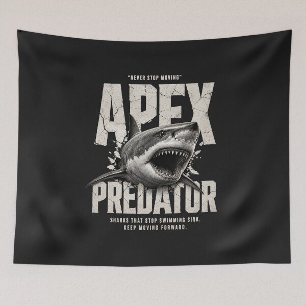 Item preview, Apex Predator Never Stop Moving Shark Design  designed and sold by MOCH- ART.