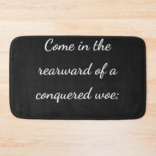 Item preview, “Come in the rearward of a conquered woe;” - handwriting white designed and sold by ariksworld.
