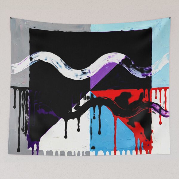 Item preview, rhythmic drip br colorful geometric drip abstract design designed and sold by SmashingDeals.