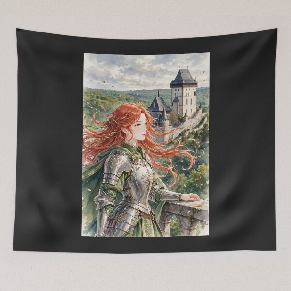 Item preview, Karlštejn in Czech Republic,  Redhead Knight Time Traveler  designed and sold by DibujandoPorfa.