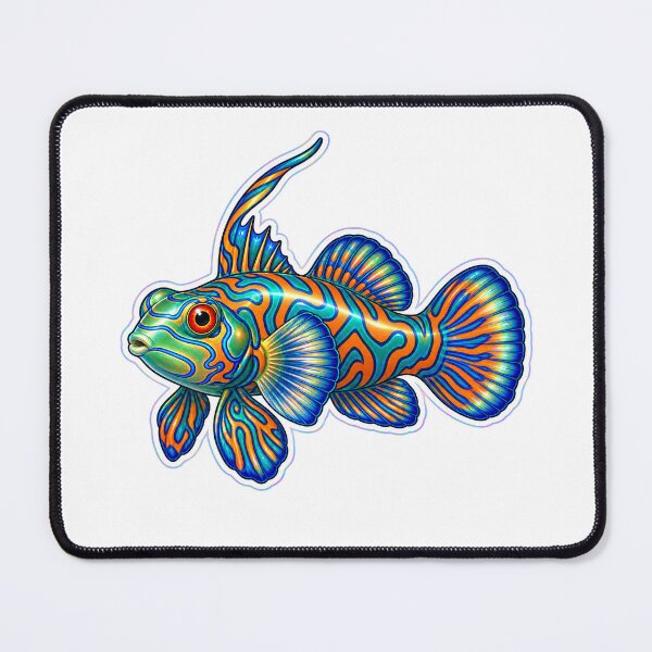 Item preview, Green Mandarin Goby Holographic Reef Fish Sticker designed and sold by KenworksDigital.