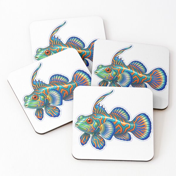 Item preview, Green Mandarin Goby Holographic Reef Fish Sticker designed and sold by KenworksDigital.