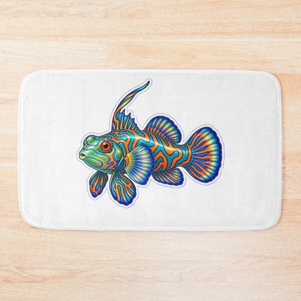 Item preview, Green Mandarin Goby Holographic Reef Fish Sticker designed and sold by KenworksDigital.